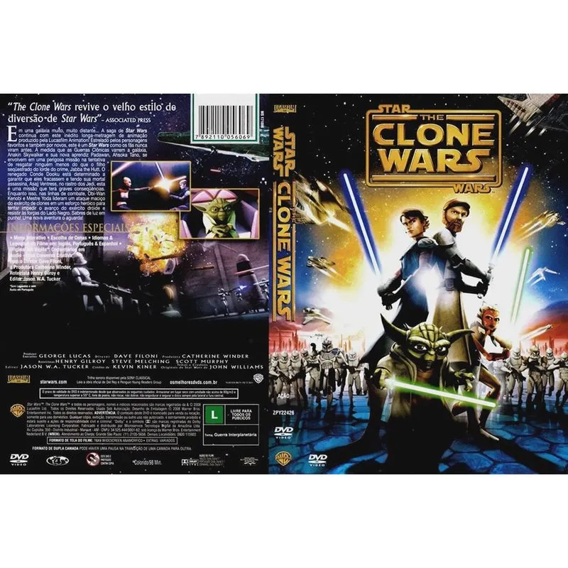 Star Wars The Clone Wars Dvd original lacrado