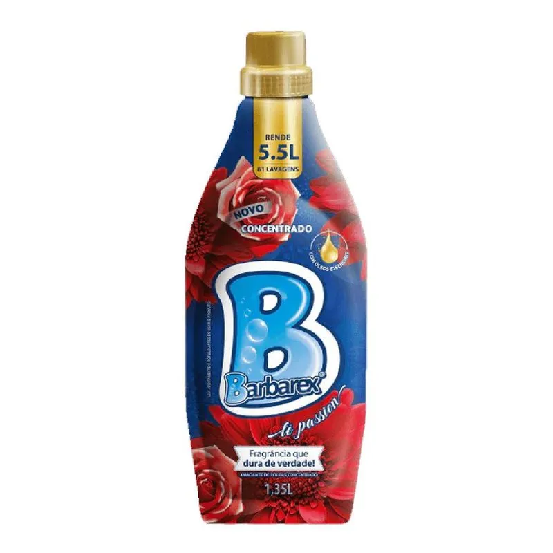 Amaciante Concentrado 1,35 Litro Le Passion 61 Lavagens Barb