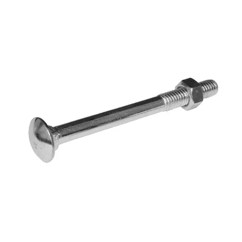 Parafuso Frances Jomarca Unc Com Porca 3/8x5 Zincado - Embalagem Com 50 Unidades