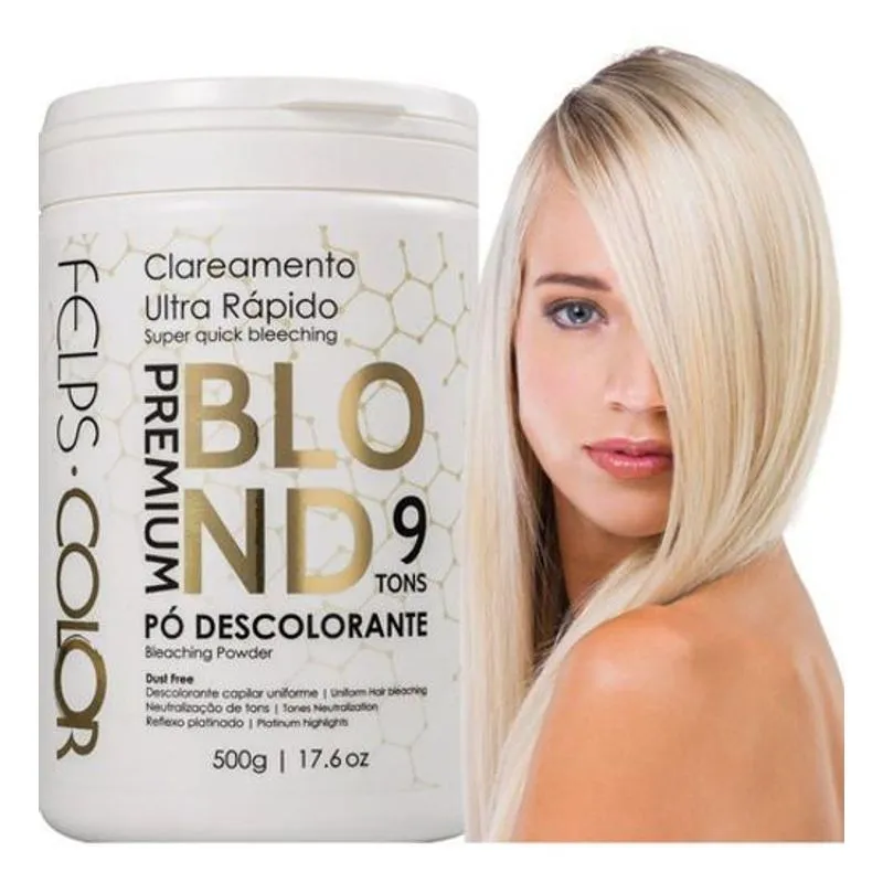 Felps Professional Color Blond Descolore Os Fios Em 9 Tons