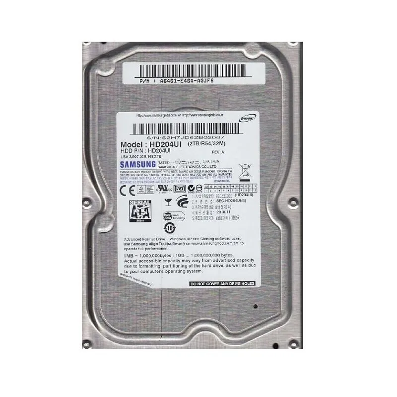 Hd Sata Storageserver Samsung Hd204ui 2tb 3.5