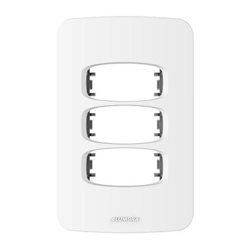 Placa 3 Módulos + Suporte 4X2 - Alumbra Gracia - 85302