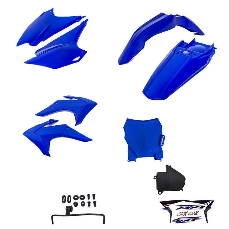 Kit Plástico E Number Plate Duo Azul Crf230 Amx