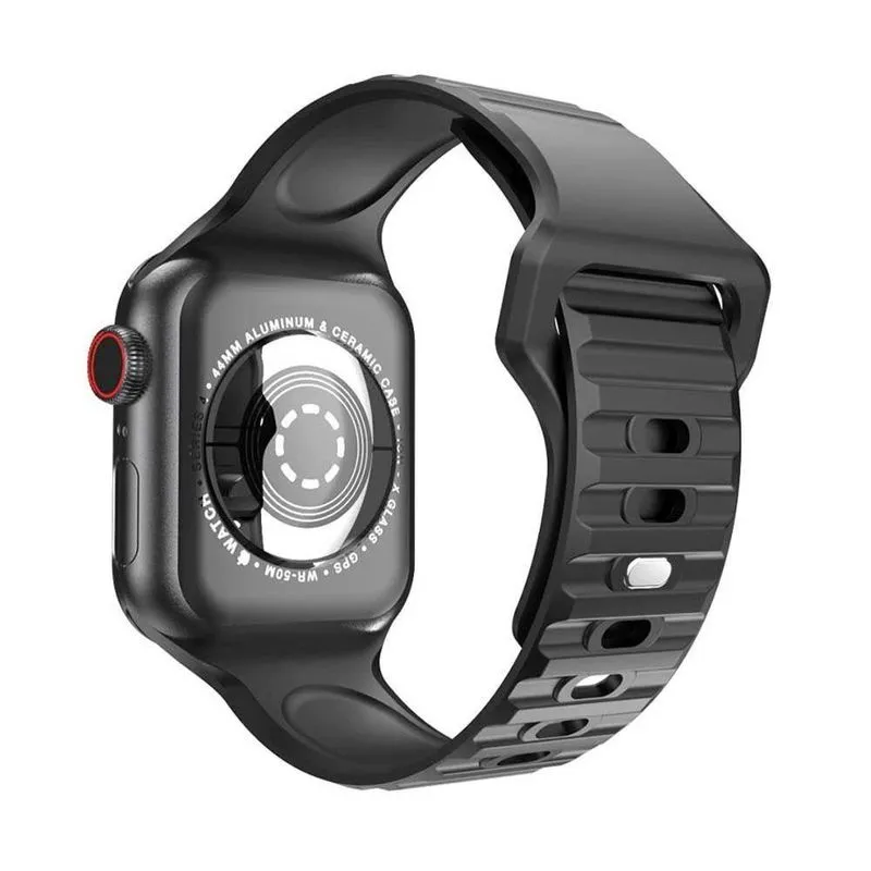 Pulseira Compatível Com Apple Watch 42/44/45/49mm Urban Preta iWill 2051