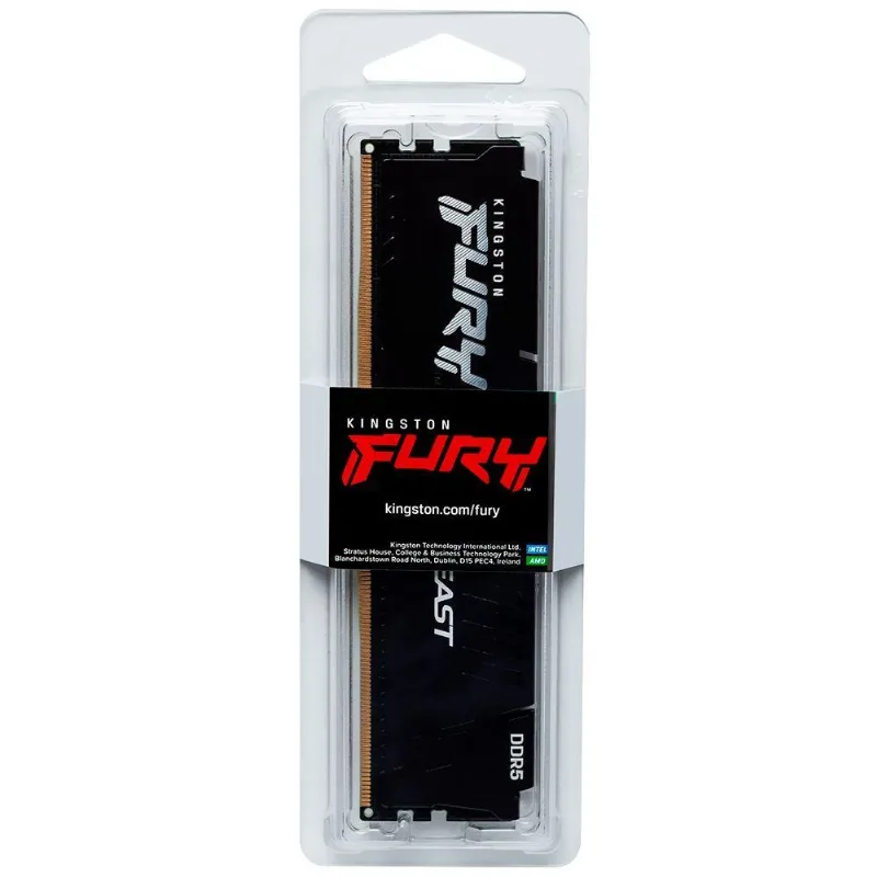 Memória RAM Fury Beast DDR5 16GB 6400MHz CL32 Kingston