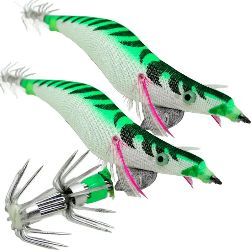Kit 6 Anzóis Isca De Pesca Artificial Verde Zangarilho 12cm