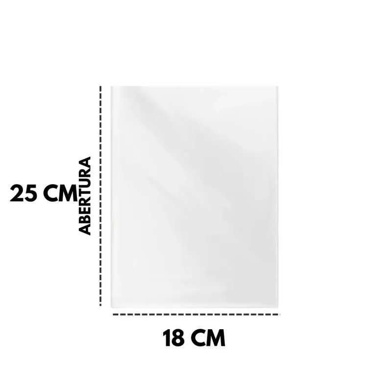 Saco plastico pe leitoso 1 kg - plasjope 25 cm x 18 cm