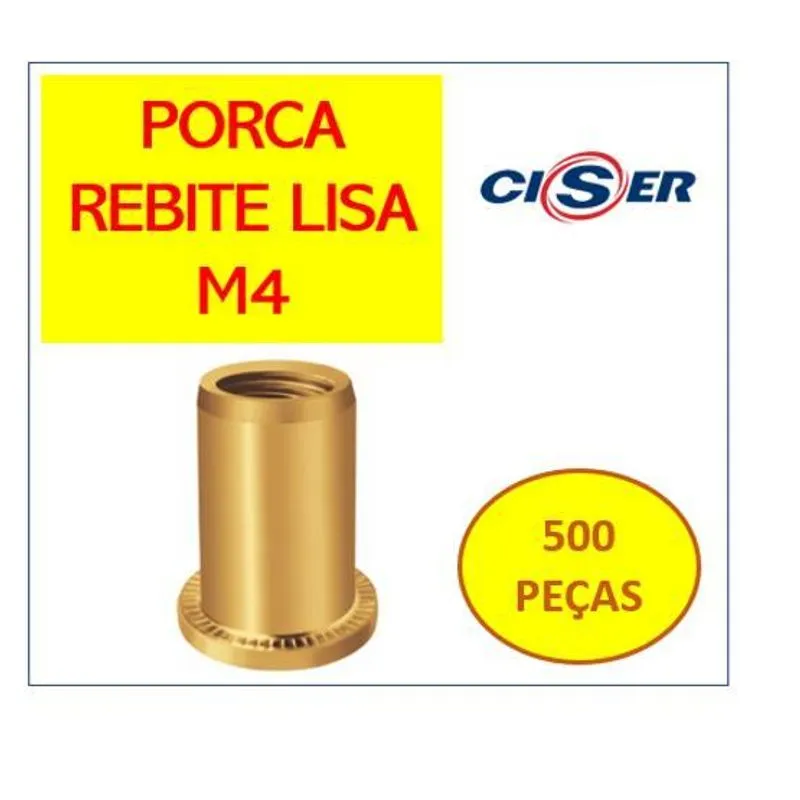 Rebite Rosca Interna M4 Porca Popnut - Aço Carbono