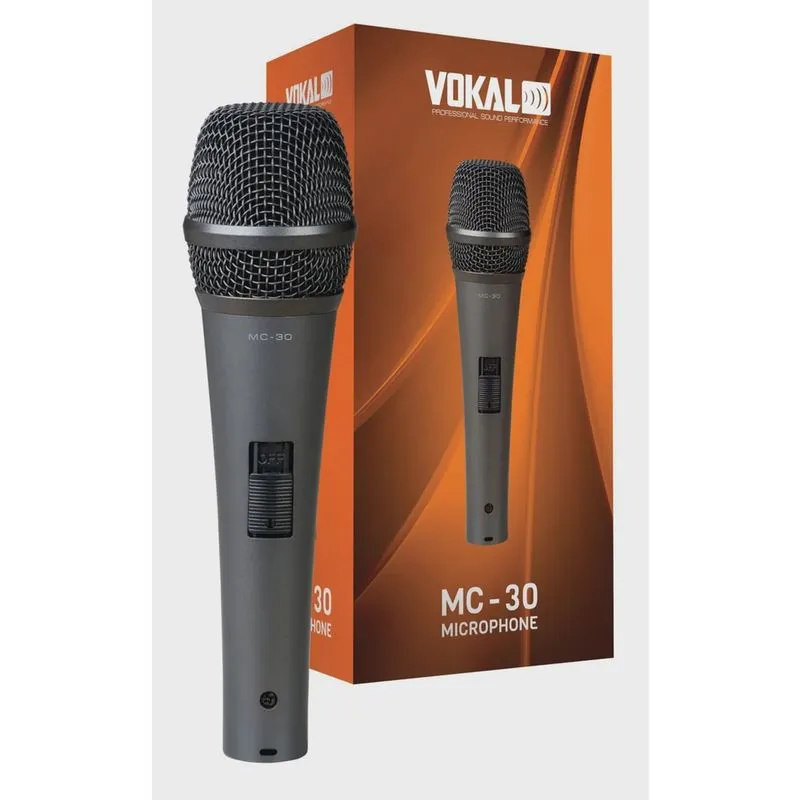 Microfone Vokal Mc30 Com Fio Profissional MC-30