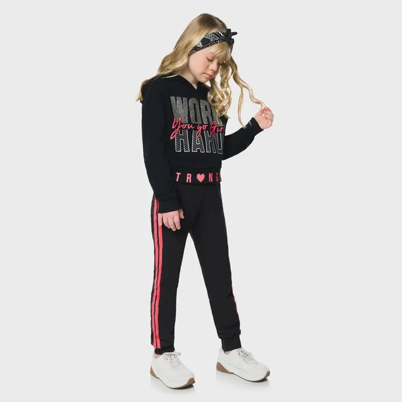 Conjunto Infantil Casaco + Calça Kyly Moving 207683 - Kyly