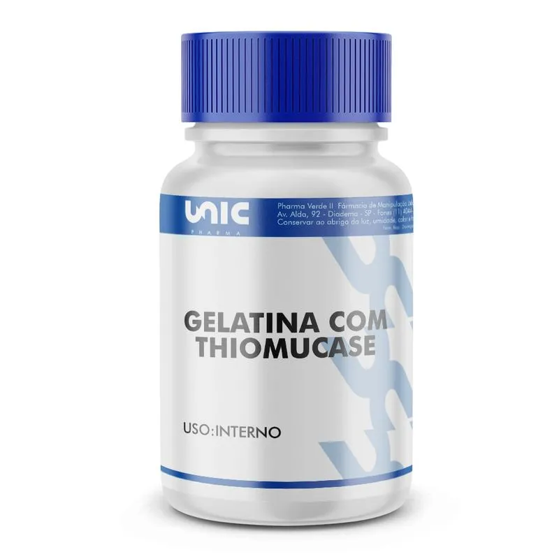 Gelatina com Thiomucase 60 Cápsulas