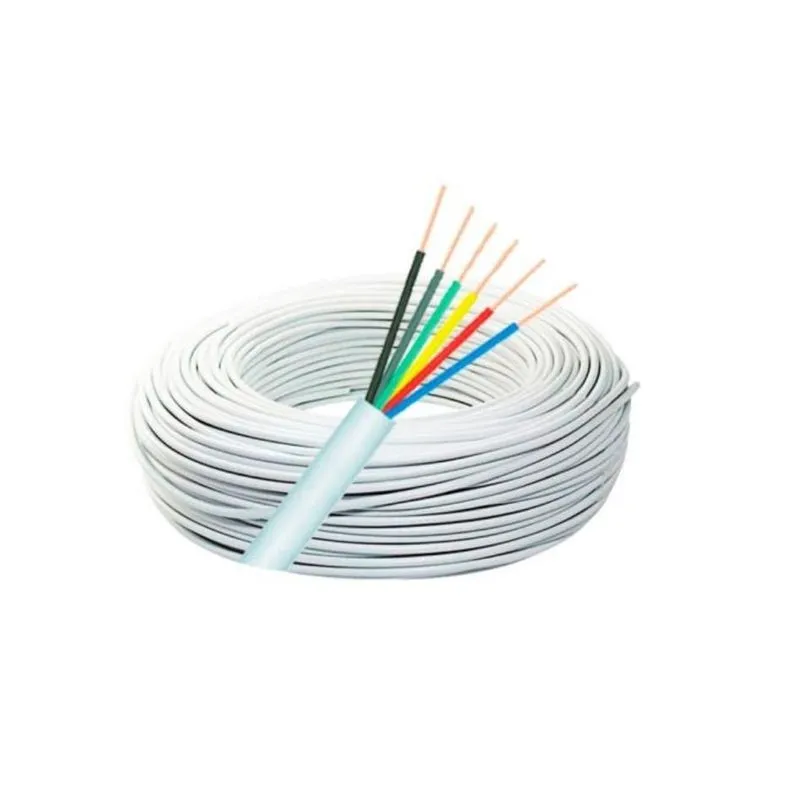 200mts Cabo Alarme Multicores 6 Vias 0,40mm -