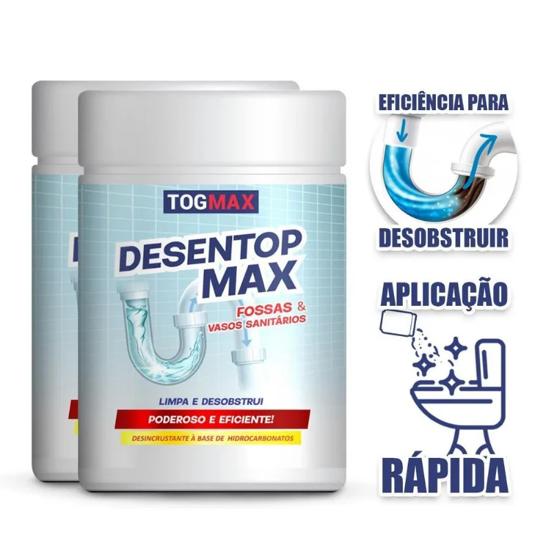 Desentop Vaso Sanitário Esgoto Pia Desentupidor 500gr