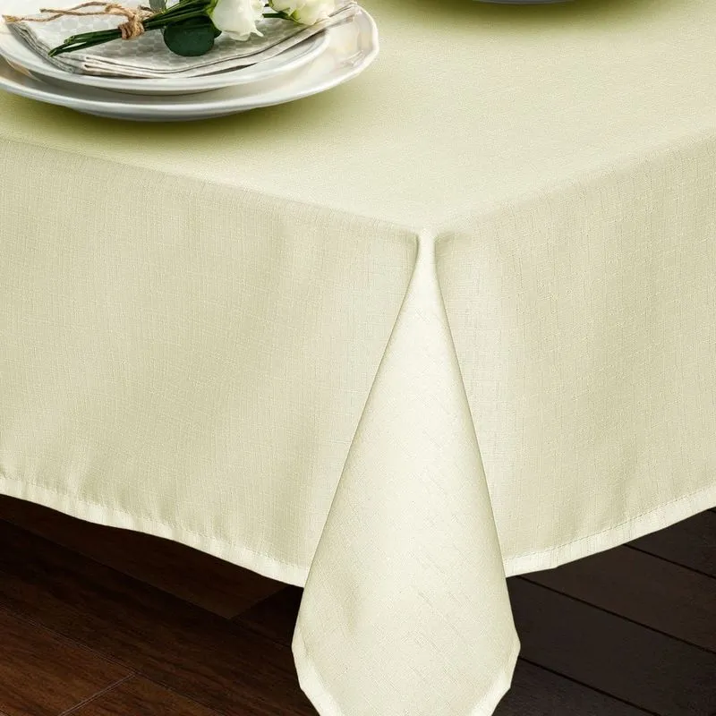 Toalha de Mesa Retangular 1,45x2,70m Rafia Marfim - Branyl