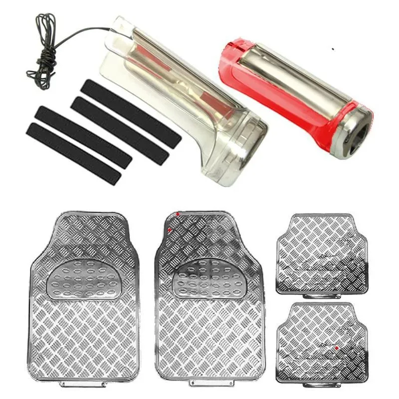 Capa Freio Mao Led Verm 12v Tapete Crom Vw Amarok