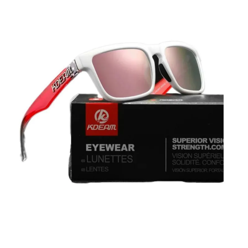 Óculos De Sol Esportivo Polarizado Kdeam C23 Mirrored Pink