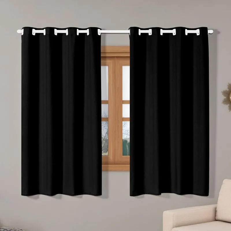 Cortina Quarto 2,00x1,40 Oxford Sala Apartamento Preto