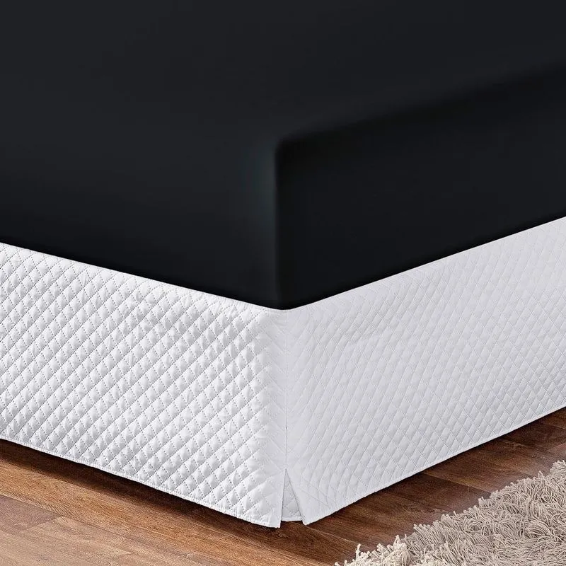 Lençol Avulso Cama Casal Macio Micropercal 180 Fios Preto