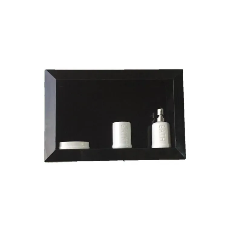 Nicho Todo Em Porcelanato Borda Diamante 60x40 Preto