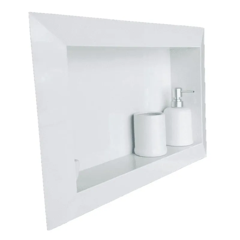 Nicho Em Porcelanato 60x40 Branco Liso