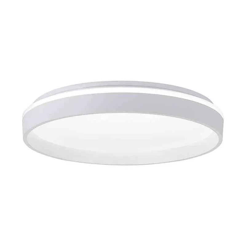 Plafon LED Duetto Redondo 39cm 30W Bivolt TCC Ajustável Branco Blumenau Iluminação Plafon LED Duetto Redondo 30W Bivolt TCC Ajustável Branco Blumenau Iluminação