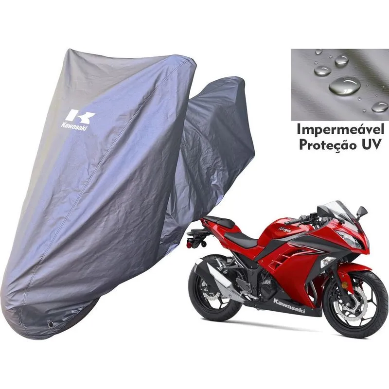 Capa Moto Esportiva Kawasaki Ninja 300 Tecido Impermeável