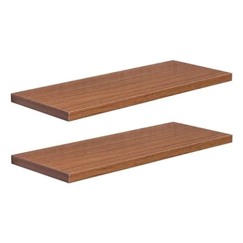 Si- 2 prateleiras suporte invisível de parede freijo 50X10 para organização de sala