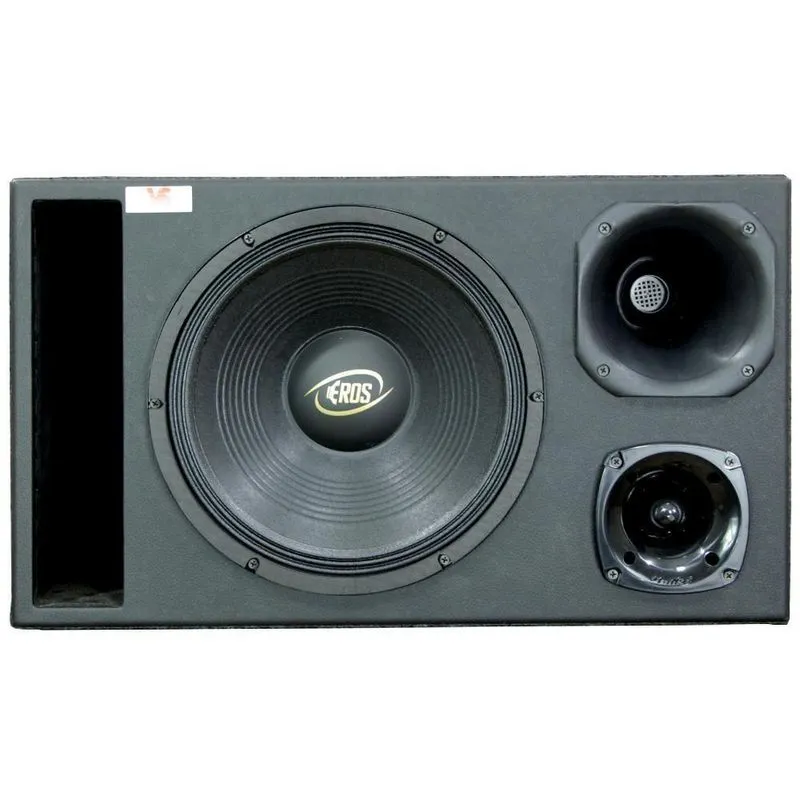 Caixa Trio Eros Black 450wrms 12 Pol + Driver + Tweeter