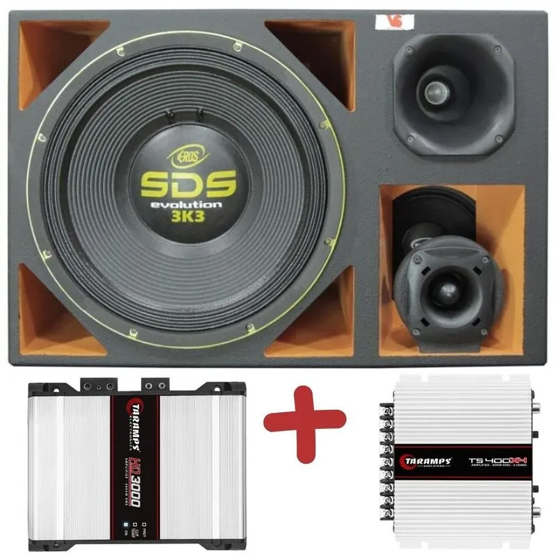 Caixa 4 Vias 15'' Eros 3k3 + St200 D250x Xrl400 + Módulos