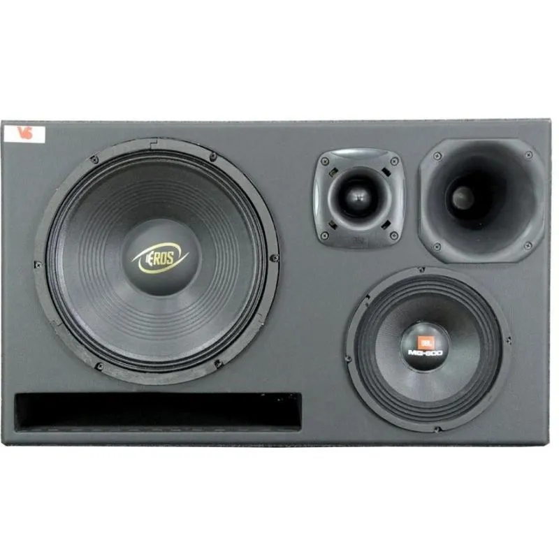 Caixa Trio 12" Duto Régua Eros E-450 + D200 + St200 + 8mg600