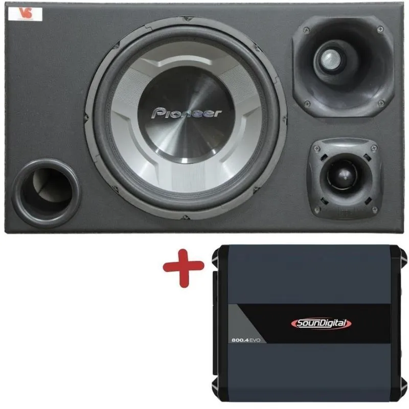 Caixa Trio 12'' Ts-w3060br + D250x + St200 + Módulo