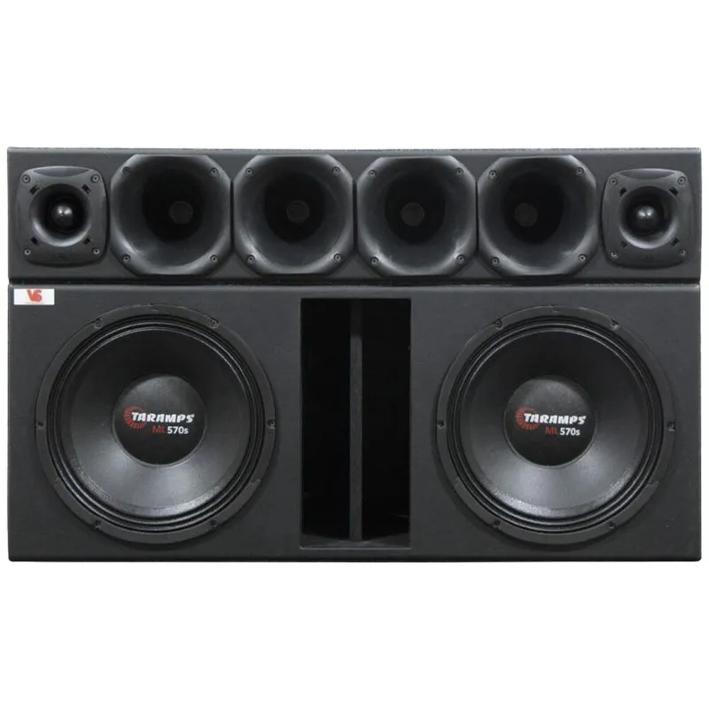 Caixa 2 De 12" 7driver Ml570s + Corneteira D200-x + St200
