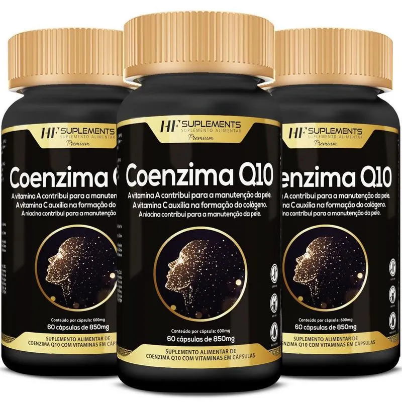 3x coenzima Q10 vitamin complex 850MG 60CAPS hf suplements
