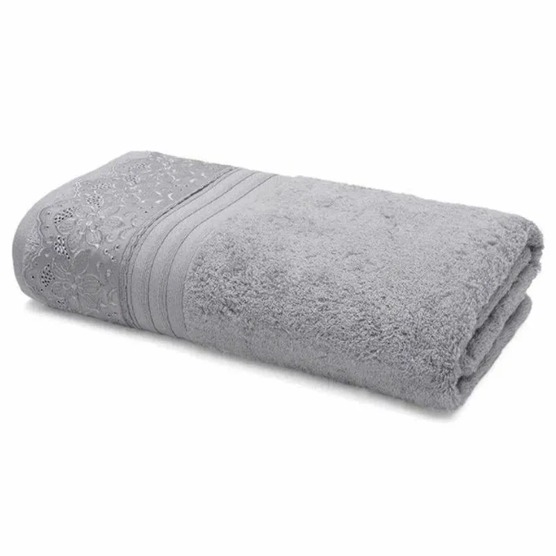 Toalha Banhão Buettner 81X150Cm Algodão Egípcio Cinza