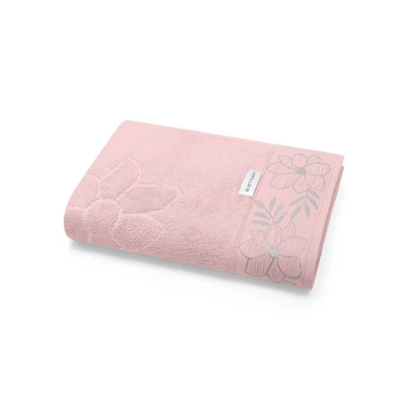 Toalha de Banho 70cm x 1,40m Artes Luzia Buettner Dusty Rosê