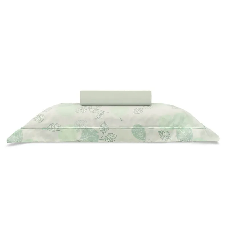 Cama Reflete Estampado Jussara 180 Fios Buettner Jogo de Lençol | Solteiro | Menta