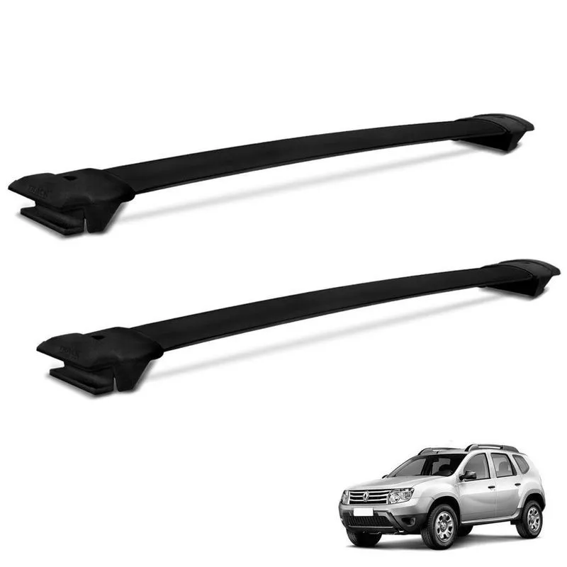 Rack De Teto Travessa Duster 2011 A 2015 Alumínio Preto