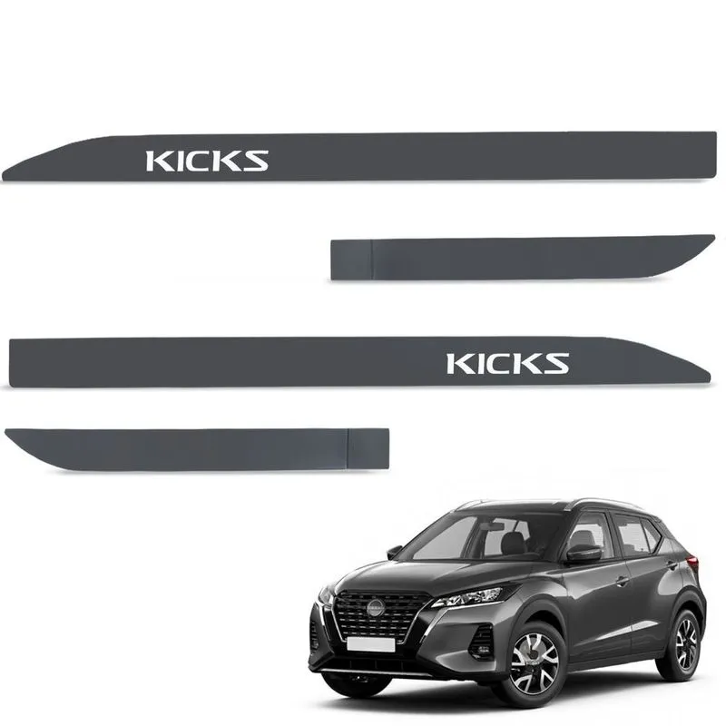 Jogo De Friso Lateral Kicks 2016 A 2024 Cinza Grafite