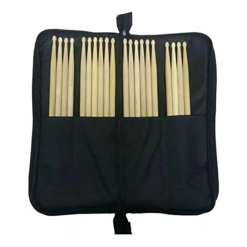 Capa Porta Baquetas Acolchoada Com 5 Pares 5a, 5b Ou 7a