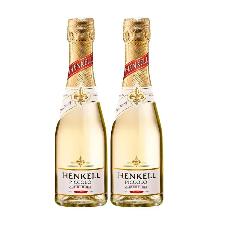 Kit 2 Garrafas Espumante Alemã Henkell Freixenet Picollo Zero Àlcool 200ml