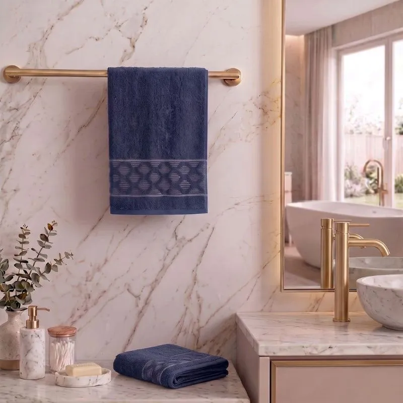 Toalha De Rosto Remi 96% Algodão Macia Branco Valletex