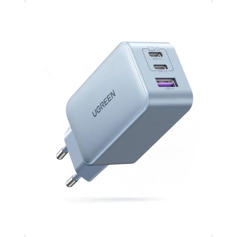 Carregador ugreen Nexode GaN 65W GaN pd ( 2 USB C e 1 USB A )