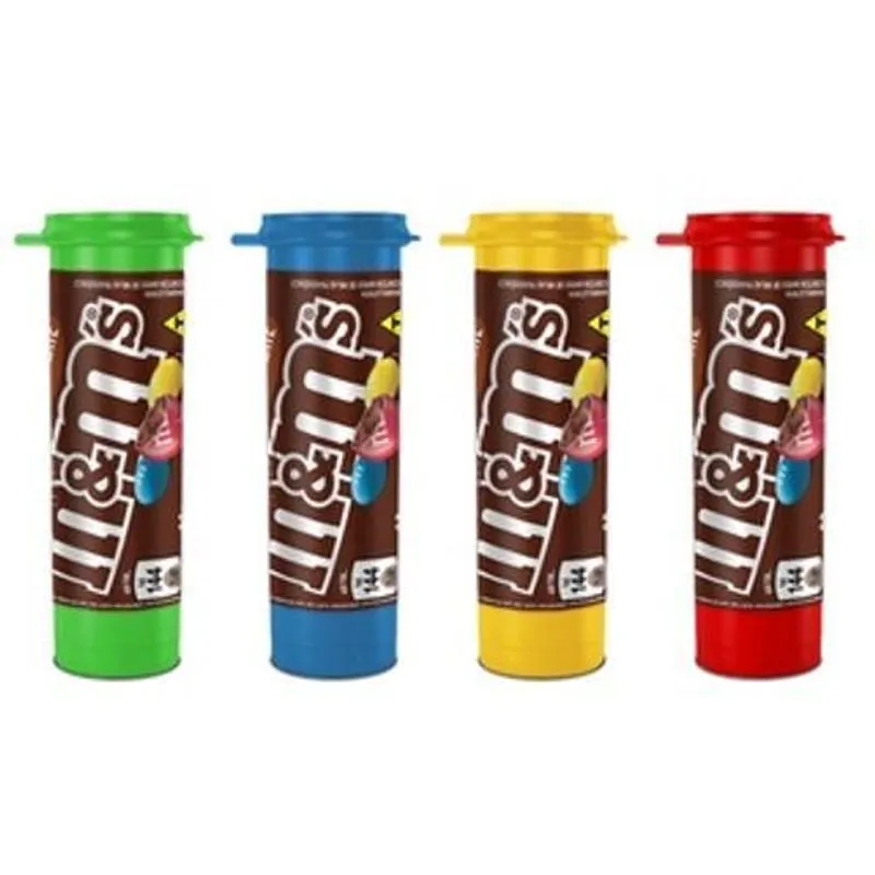 05x Unidades Mars M&amp;m Chocolate Ao Leite Tubo 30 Gramas