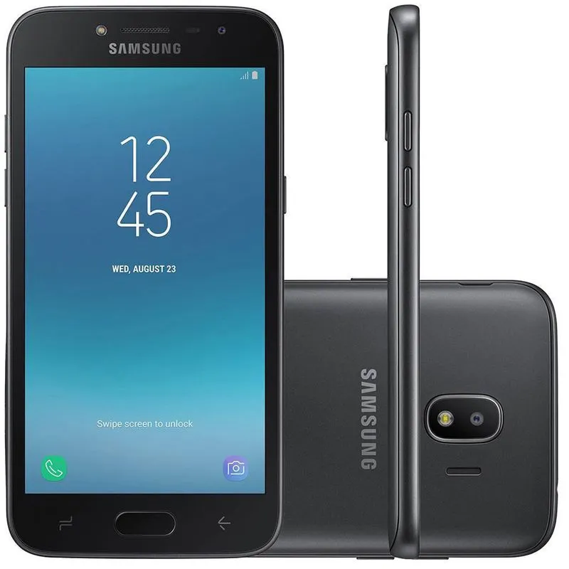 Smartphone Samsung Galaxy J2 Pro Dual Chip Android 7.1 Quad Core 16GB 4G Câmera 8MP Tela 5 Preto