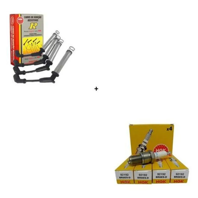 Kit Cabo De Vela E Velas Ngk Onix 1.0 8v 2012/...