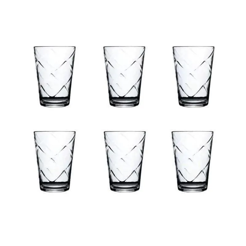 Kit 6 Copos De Vidro Maracatu 265Ml