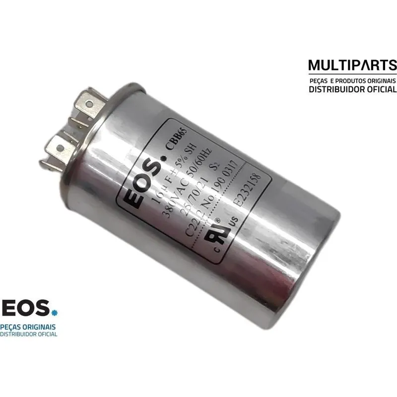 Capacitor 16uf Com 8 Terminais (polos) Eos