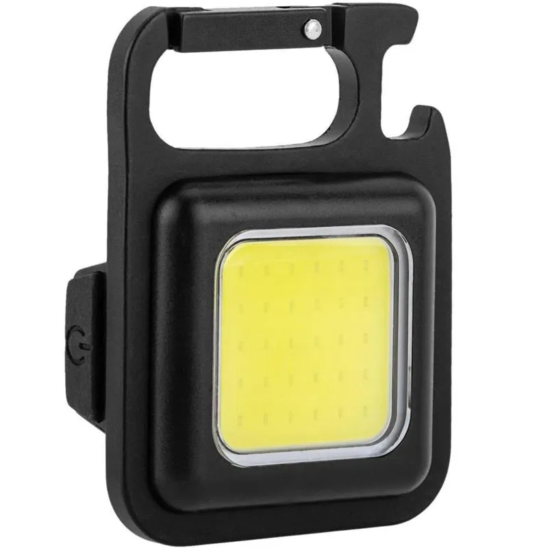 Mini Lanterna Led Potente Recarregável Usb Mosquetão Leve