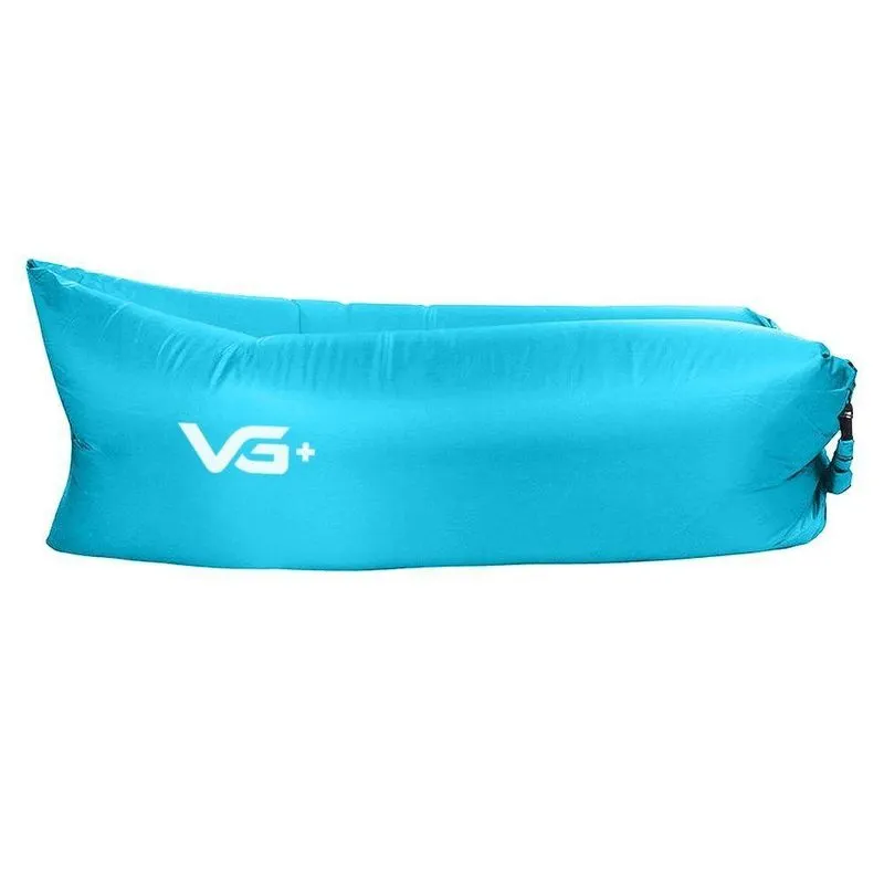 Sofá Puff Air Bag Inflável Para Camping Vg+ Azul Claro