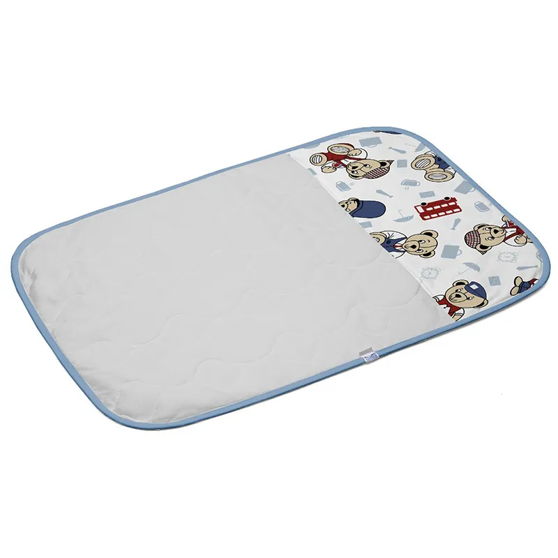 Trocador Tecebem Baby Malha 100% Algodão Estampado Impermeável Greg 45cmx70cm Azul